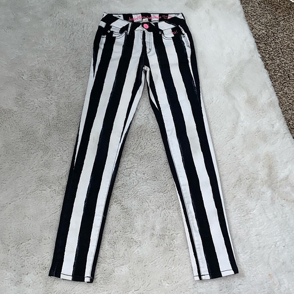 Justice premium stripe skinny jeans - Picture 1 of 8